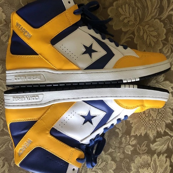 Rare Converse Cons Weapon Pro Go Dubs Leather Warriors Custom made Men Size 13 - Picture 2 of 15